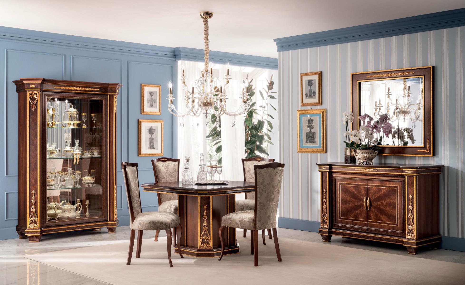 Klassischer Designer Holztisch Tisch Tische Barock Rokoko Antik Stil Möbel