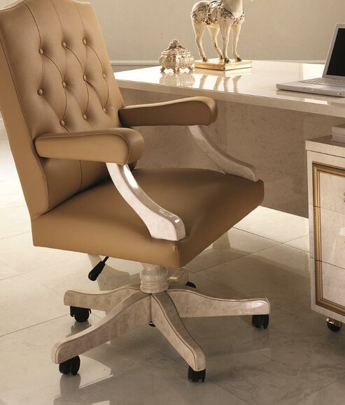 Chefsessel Bürosessel Office Sessel Stuhl Chef Leder Barock Rokoko Designer
