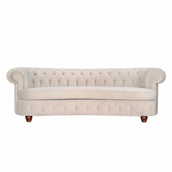 Halb Runde Couch Polster XXL Big Sofa Textil Sofas Design Couchen