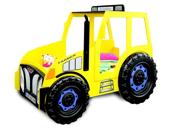 Bauer Farmer Truck Kinder Kinderbett Jugendbett Bett Traktor Gelb Neu Betten