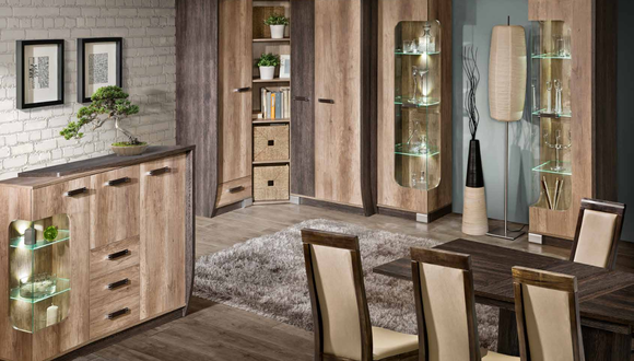Hochschrank Glas Schrank Vitrinen Regal Wohnzimmer Möbel Regale