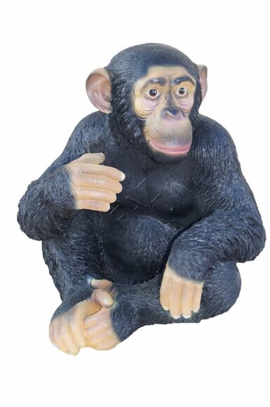 Design Affe sitzendem Figur Statue Skulptur Figuren Skulpturen Garten