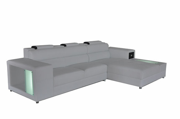 Design Sitz Leder Polster Ecke Leder Eck Landschaft Zimmer Neu Wohn