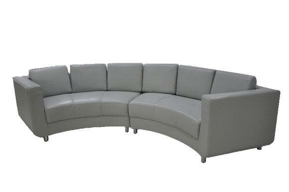 Rund Sofa Wohn Möbel Leder Sofas Couchen Polster Sitz Rundeu