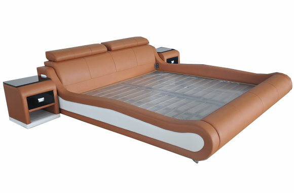 Design Luxus Bett Polster Ehe Hotel Moderne Betten Leder 140/160/180/200