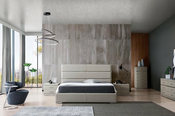 Bett Polster Design Luxus Doppel Hotel Ehe 180x200cm Schlaf Zimmer Beige