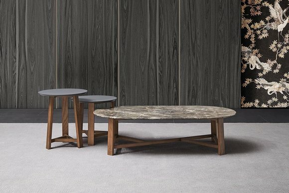 Marmor Design Beistell Tische Couch Tisch Sofa Wohn Zimmer 3x SET