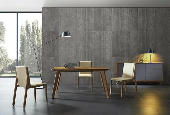 Ess Tisch + 3 Stühle Konferenz Tische Büro Holz Design Stuhl Set