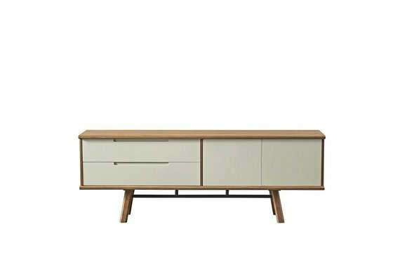 Design Kommode Anrichte Side Low Board Wohn Zimmer Regal Holz