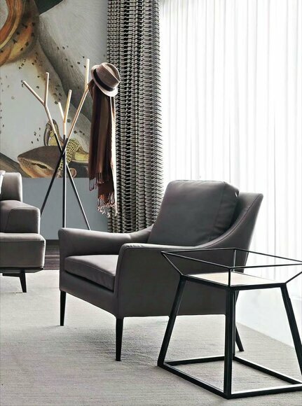 Sessel Clubsessel Loungesessel Bar Sessel Leder Sofa Design Neu