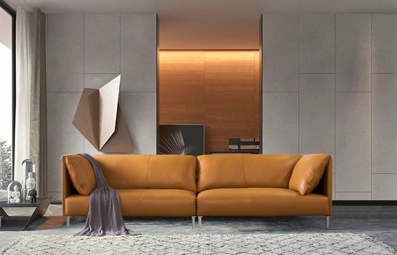 Design Sofa Moderne Viersitzer Couch Polster 4er Sitz Sofas Möbel Big