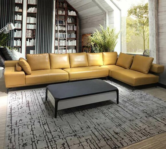 Italienische Möbel Sitz Leder Zimmer Couchen Sofa Garnitur Wohn