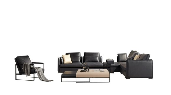 Italienische Möbel Sitz Leder Wohn Zimmer Couchen Sofa Garnitur