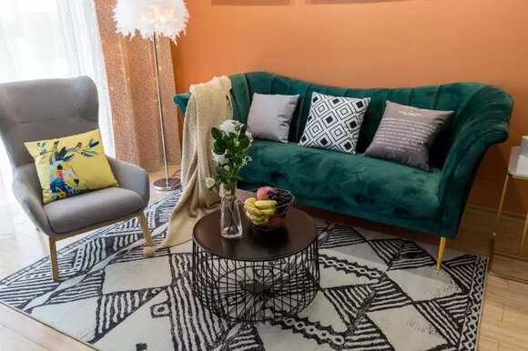Designer Garnitur Edel Stahl Textil Stoff Sofa Polster Couch 3+1 Garnituren Neu