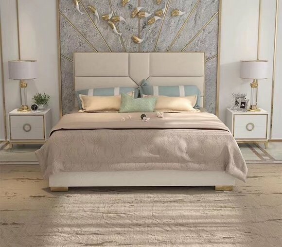 Bett Polster Design Luxus Hotel Betten Ehe 180x200cm Schlaf Zimmer