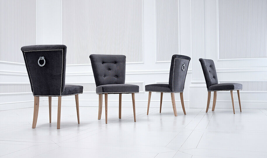 Moderne Stuhlgruppe Esszimmer Stühle 8x Stuhl Sitz Polster Garnitur Sitzer