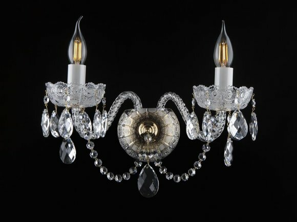 Wandleuchte Bohemia Dekorative Luster Antik Stil Kronleuchter Wand Lampen