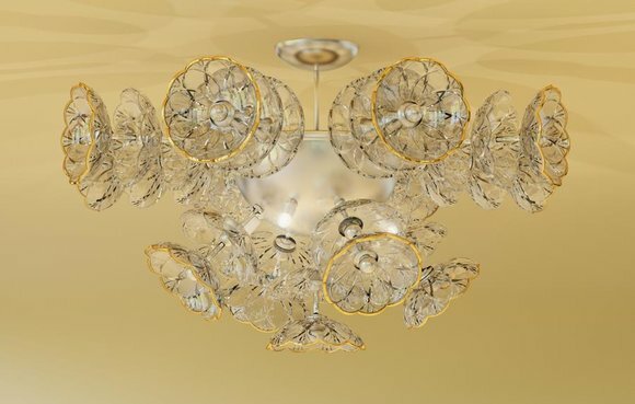 Decken Lampe Hänge Pendel Leuchte Luster Kronleuchter Elite Bohemia