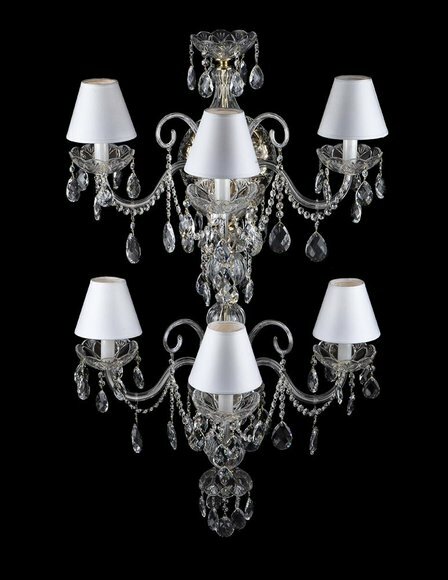 Tischleuchte Antik Stil Kronleuchte Lampe Tisch Lampen Kristall Leuchten