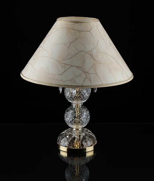 Tischleuchte Antik Stil Tisch Lampe Kristall Leuchte Deko Lampen Leuchten