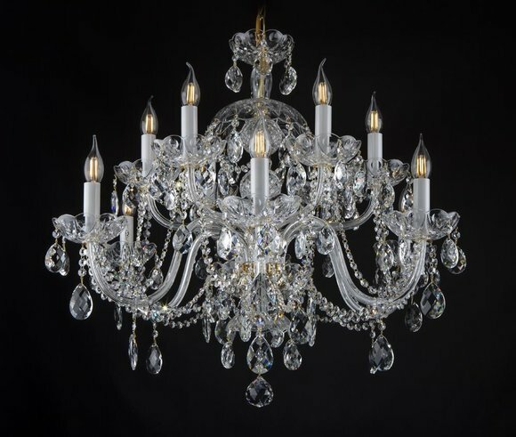 Bohemia Luster Kristall Kronleuchter Lampe Leuchte Deckenleuchte