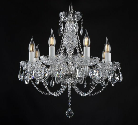 Kronleuchter Leuchte Hängeleuchte Lampe Kristall Luster Bohemia