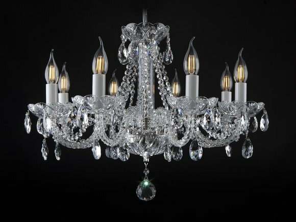 Bohemia Luster Hänge Lampe Kristall Leuchten Decken Kronleuchter