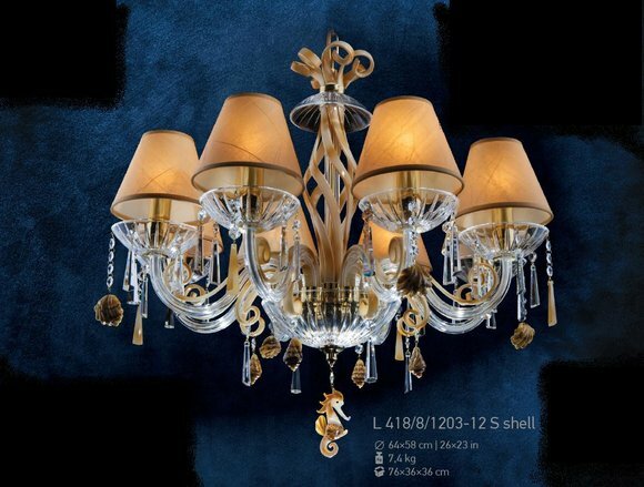 Luster Kristall Kronleuchter Hängeleuchte Leuchte Bohemia Lampe
