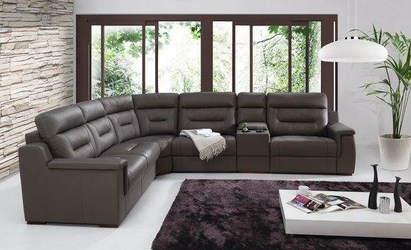 Modernes Ecksofa Bettfunktion