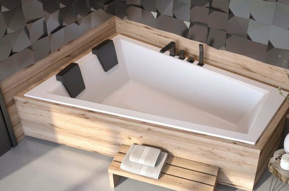 Badewanne 2 Personen Eck Bade Wannne Badezimmer Einbau Wannen