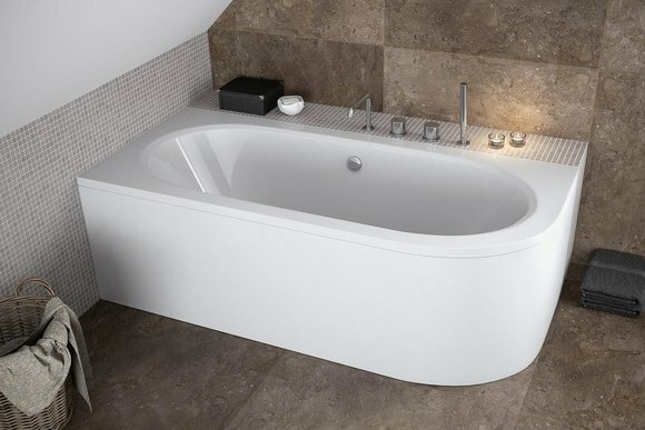 Badezimmer Unförmige Eck Badewannen Wannen Weiß Eckwanne