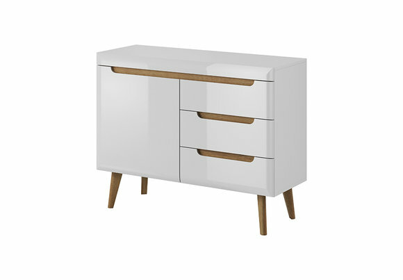 Hochglanz Neu Kommode Sideboard Schrank Regal 107cm Schränke Regale