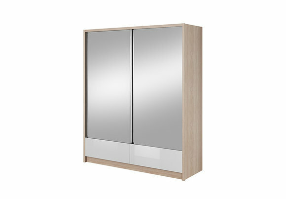 Garderobe Aufbewahrung 180cm Regal Schrank Archiv Dekorative Schiebetüren