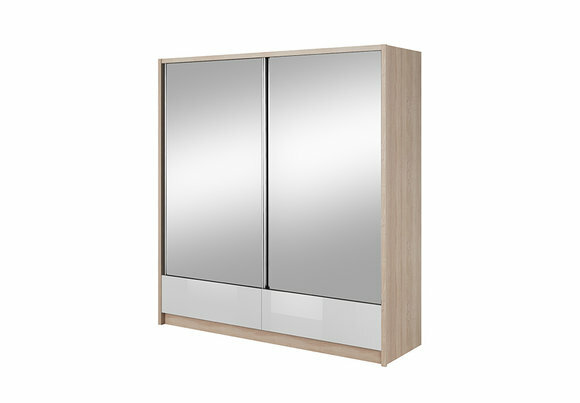 Garderobe Aufbewahrung 200cm Regal Schrank Archiv Dekorative Schiebetüren