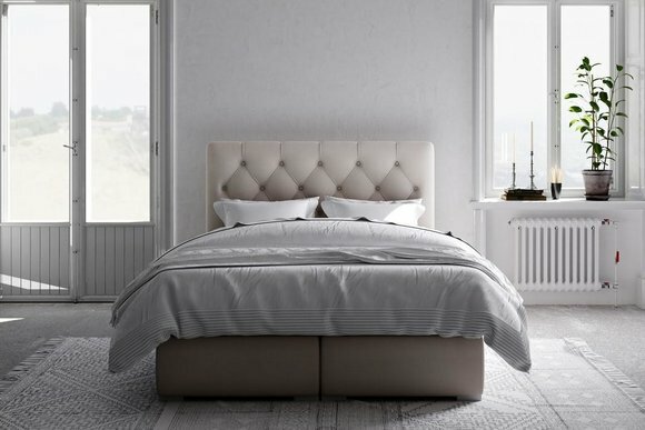Boxspring Bett Hotel Doppel Leder Luxus Betten Polster Bettkasten Funktion