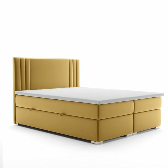 Boxspring Bett Doppel Komplett Set Matratze Topper Betten Funktion Kasten