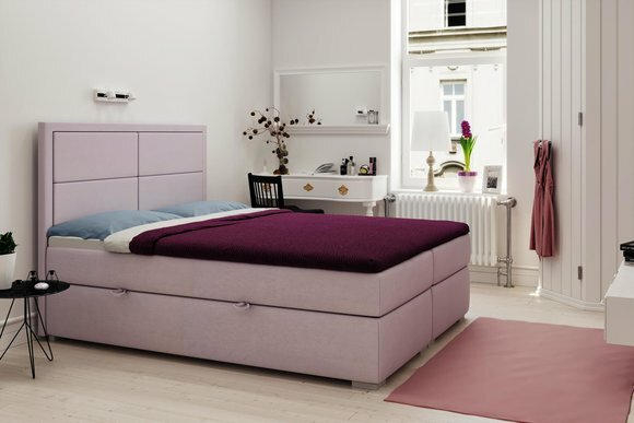 Boxspring Bett Hotel Doppel Komplett Set Matratze Betten Topper Funktion