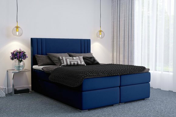 Moderne Boxspring Betten Hotel Doppel Luxus Bett Kasten Polster Funktion