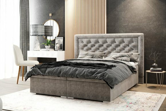 Schlafzimmer Chesterfield Boxspring Bett Doppel Betten Polster Kasten