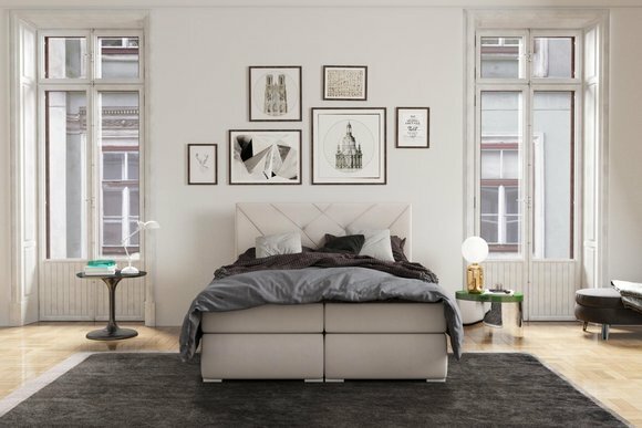 Moderne Boxspring Betten Hotel Doppel Luxus Bett Polster Kasten Funktion