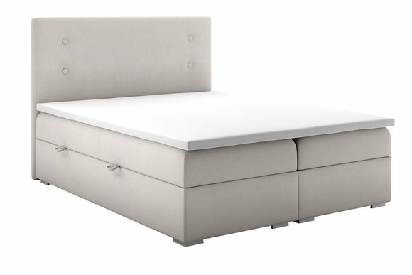Boxspring Bett Kasten Funktion Hotel Doppel Komplett Set Topper Matratze
