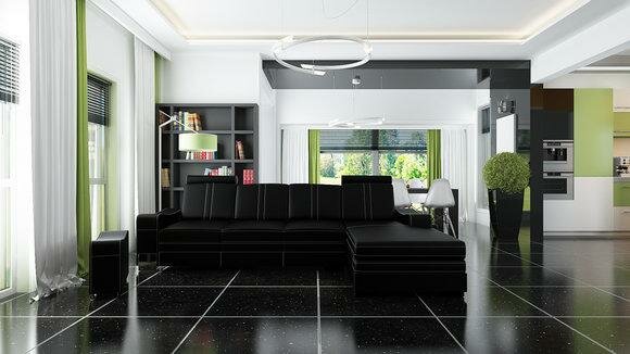 Ecksofa Franco L Ledersofa Sofa Couch Ecksofa Franco 3-OT