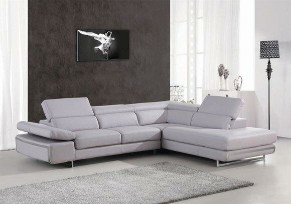 Ecksofa Multifunktion Couch Medien TV Sofa Couch Ledersofa Wohnlandschaft