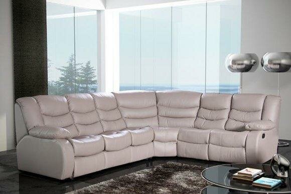 Ecksofa Wohnlandschaft Polster Eck Sofa Couch Garnitur Sitz Modern Leder