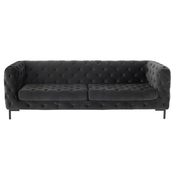 Chesterfield Sofa Couch Polster Stoff Leder Couchen Textil Deko Garnitur