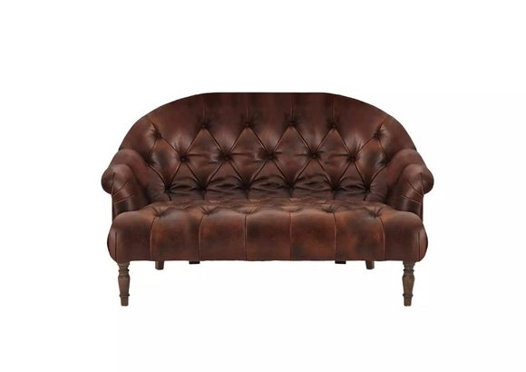 Chesterfield Sofa Couch Polster Stoff Leder Garnitur Deko Polster Couchen