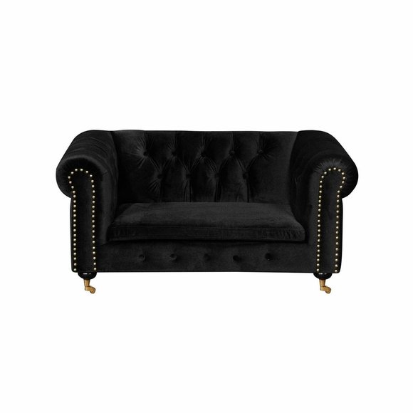 Chesterfield 2 Sitzer Klassische Luxus Barock Rokoko Sofa Textil
