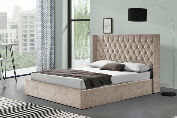 Chesterfield Bett Design Betten Englisches Schlafzimmer 180x200cm Textil