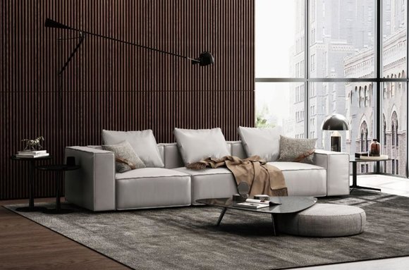 Sofa 4 Sitzer Big XXL Couch Sofas Couchen Design Wohnzimmer Viersitzer