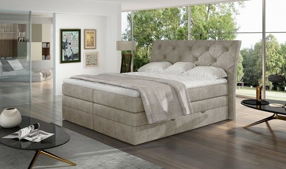 Luxus Schlafzimmer Bett Polster Chesterfield Boxspring Luxus Doppel Hotel